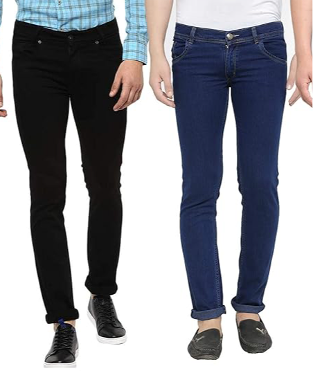 Men Regular fit Mid Rise Jeans Pack of 2