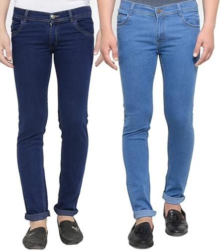 Men Regular fit Mid Rise Jeans Pack of 2
