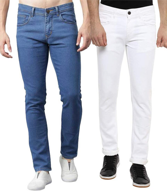 Men Regular fit Mid Rise Jeans Pack of 2