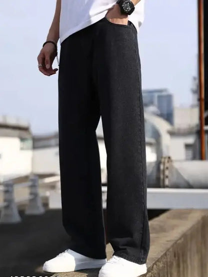Men Straight Fit Mid Rise Jeans